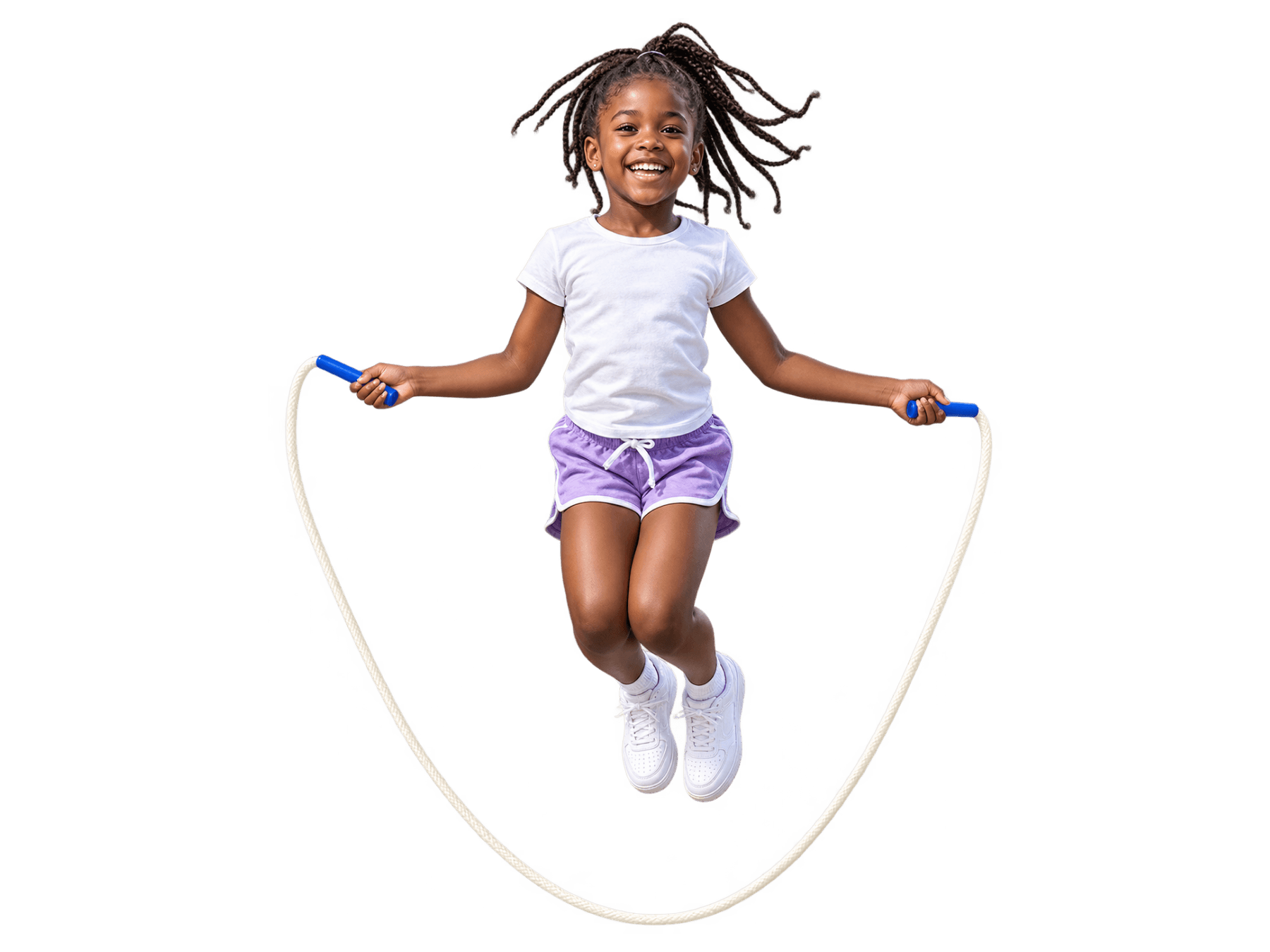 Child skipping with a rope